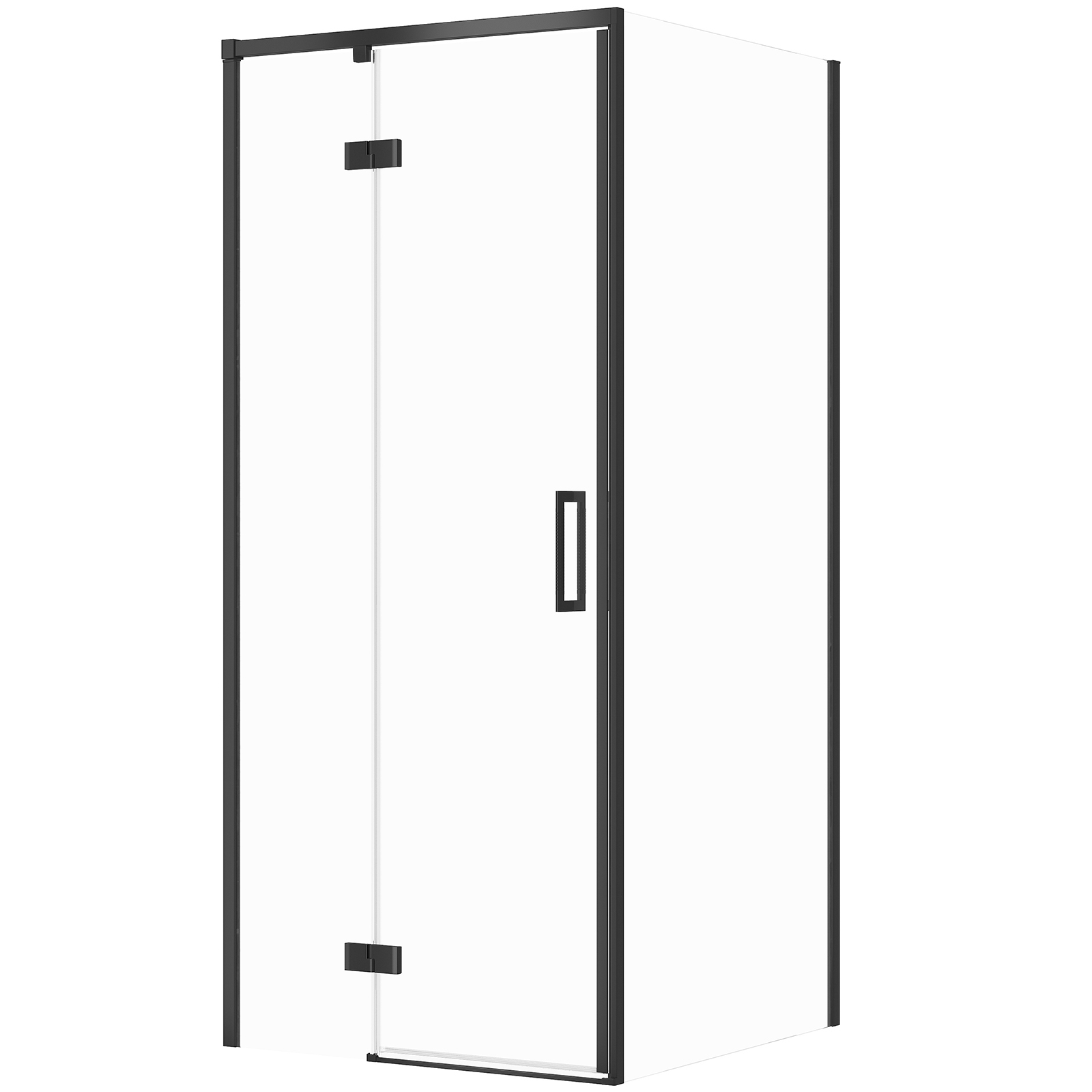 CERSANIT LARGA obdĺžnikový sprchový kút ľavý 90x80x195 cm čierny S601-304