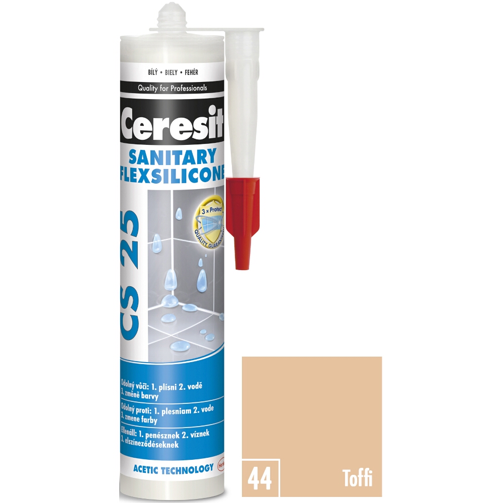 Sanitárny silikón Ceresit CS 25 toffi, 280ml