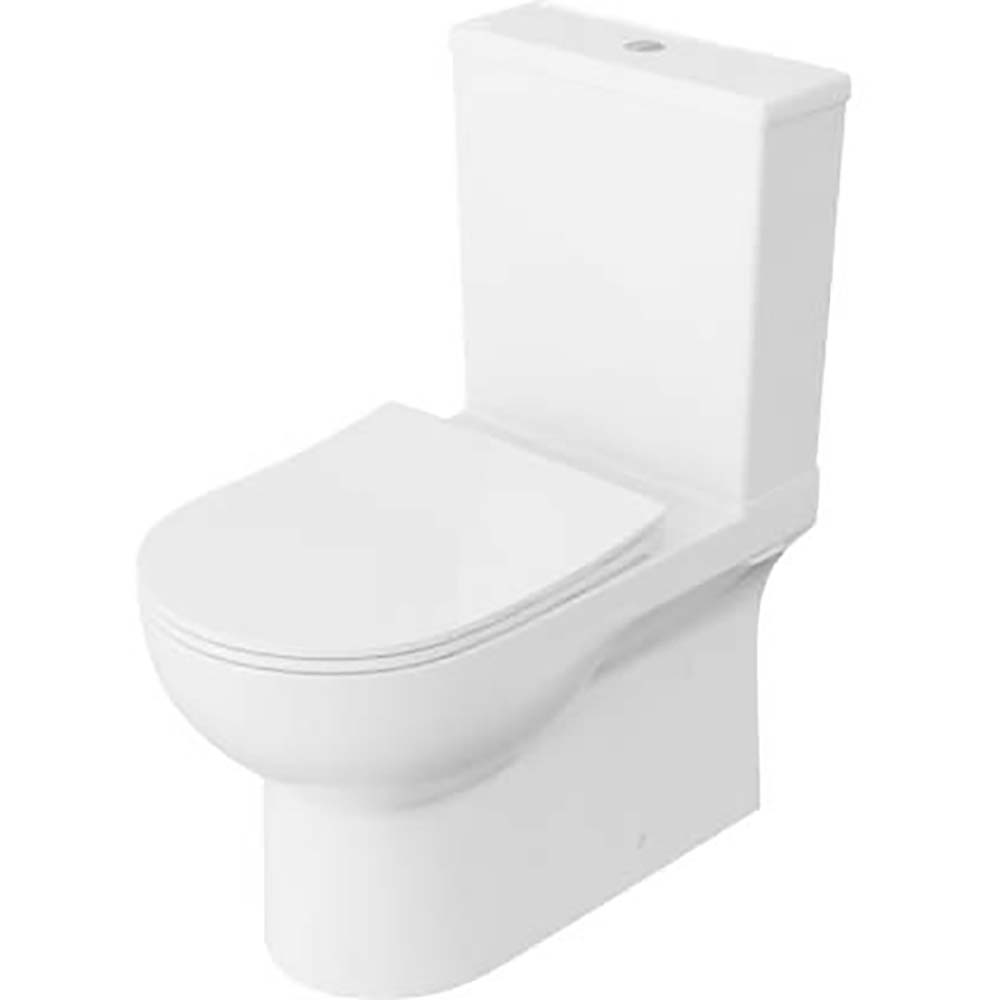 LAVITA Compact WC POSEJDON bez rámu s termosetovým sedadlom v bielej farbe