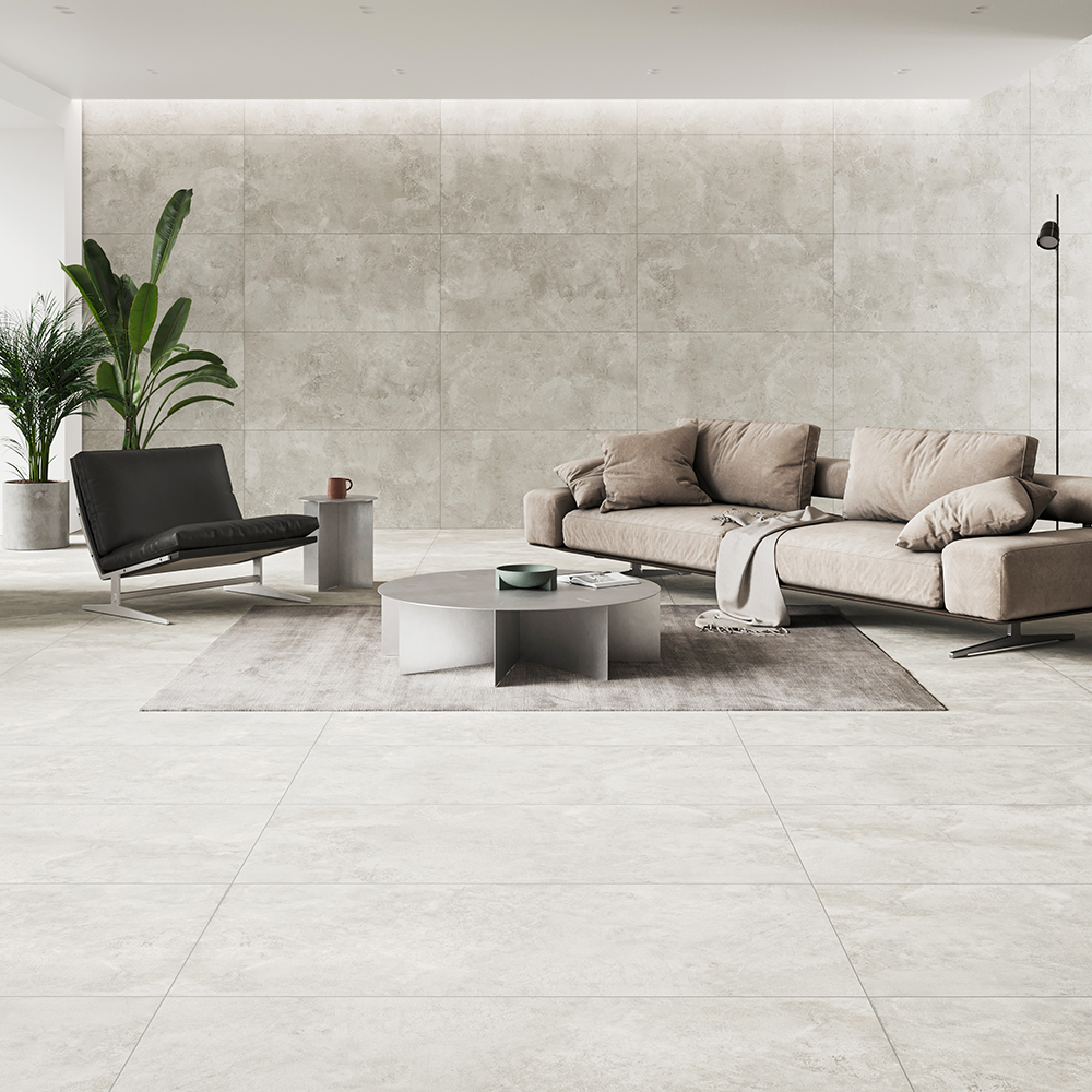 Dlažba imitácia betónu WINTER SHADOW bílá matná 59,8x119,8 cm #157 Cersanit Dlažba imitácia betónu WINTER SHADOW bílá matná 59,8x119,8 cm #157 Cersanit