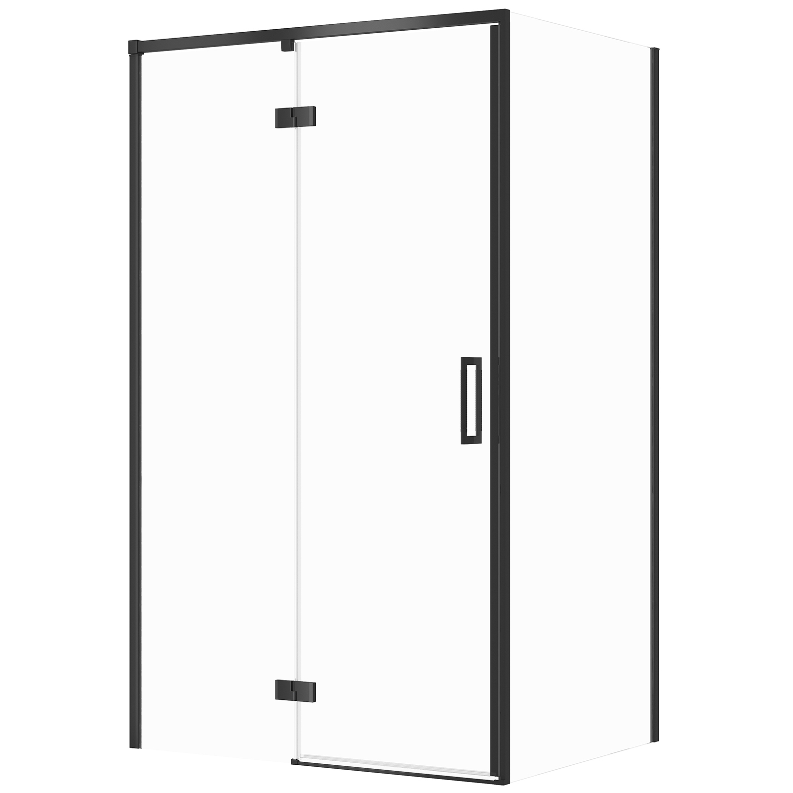 CERSANIT LARGA obdĺžnikový sprchový kút ľavý 120x80x195 cm čierny S601-323