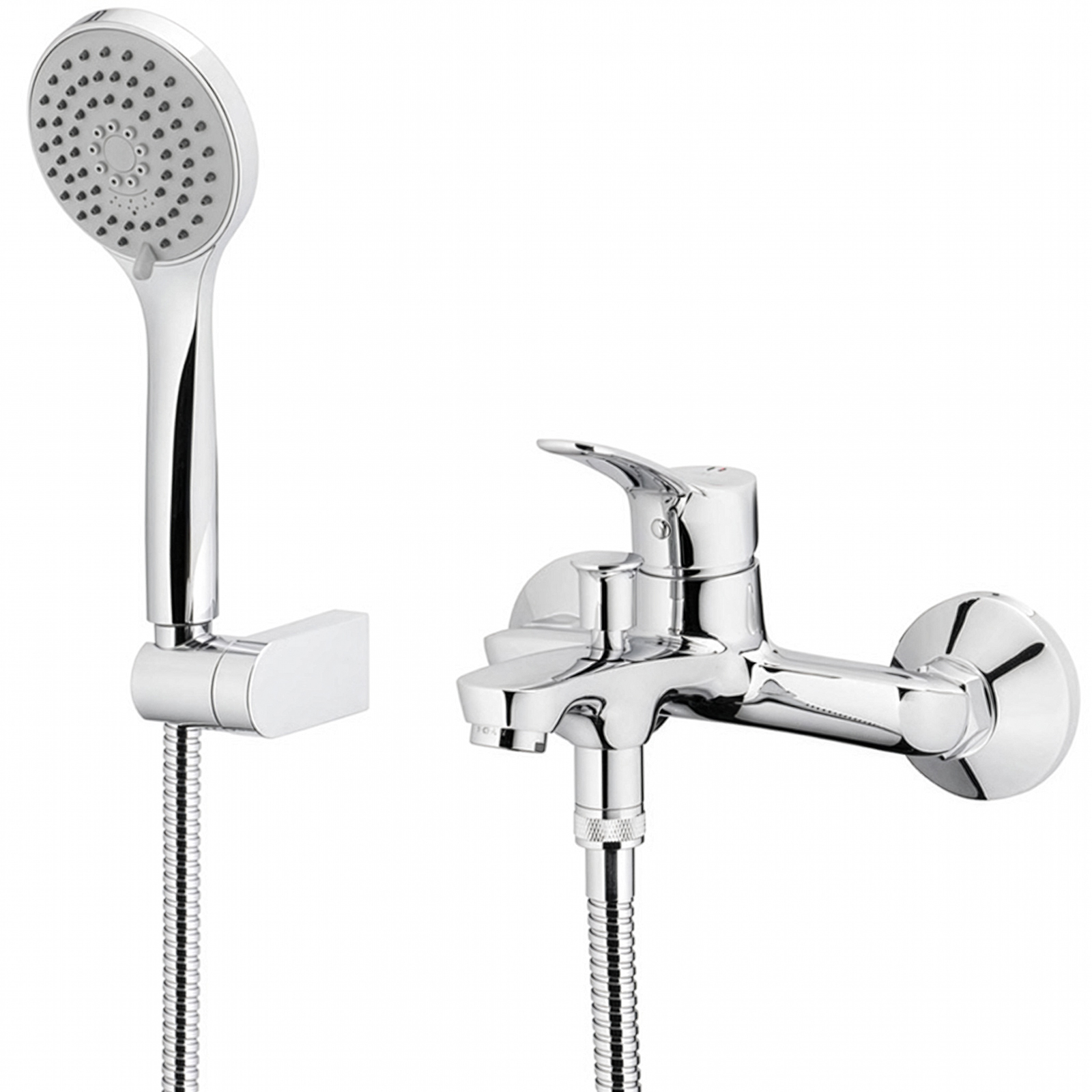 KFA nástenný kohútik do vane MORRIS so sprejom na body chrome 5244-510-00