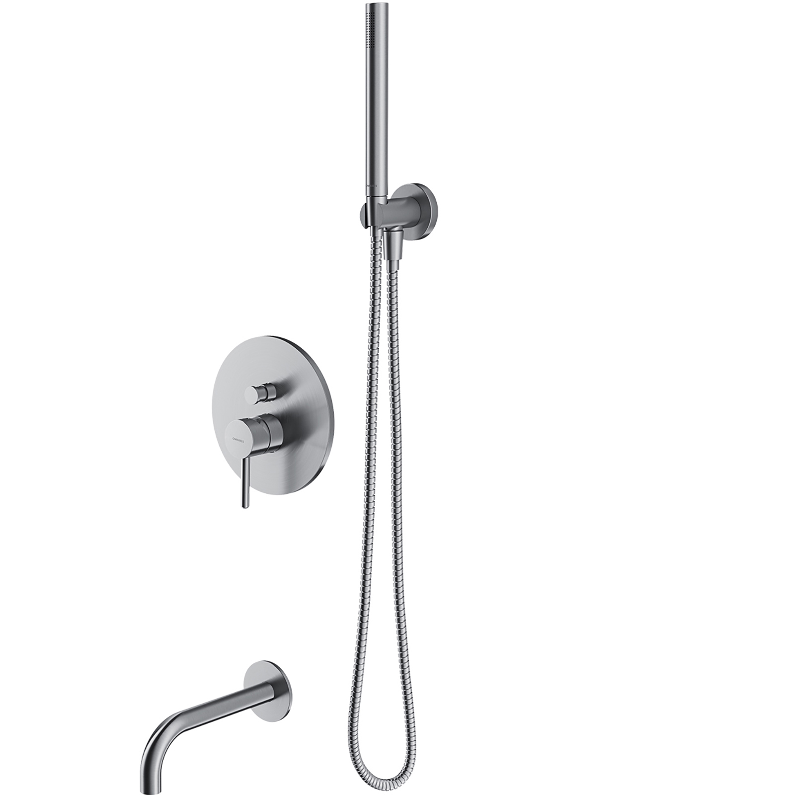 OMNIRES Bathtub System Y zapustený z brúseného niklu SYSYW01NI