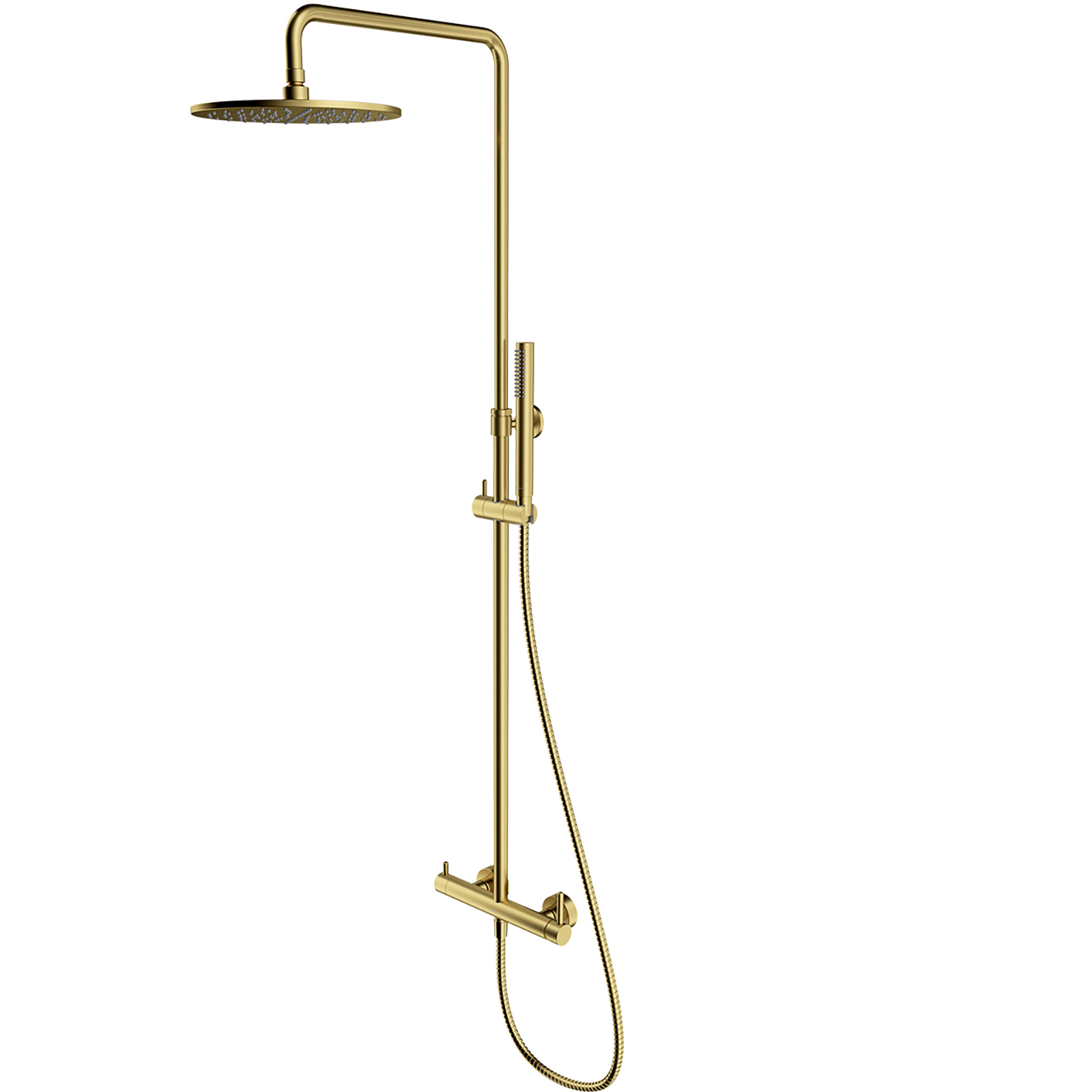 OMNIRES sprchový systém Y povrchovo montovaný mosadzný kartáčovaný Y1244MBSB