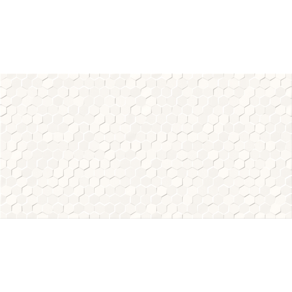 OBKLAD ALTERIO WHITE SMALL HEXA STRUCTURE GLOSSY 29,8X59,8