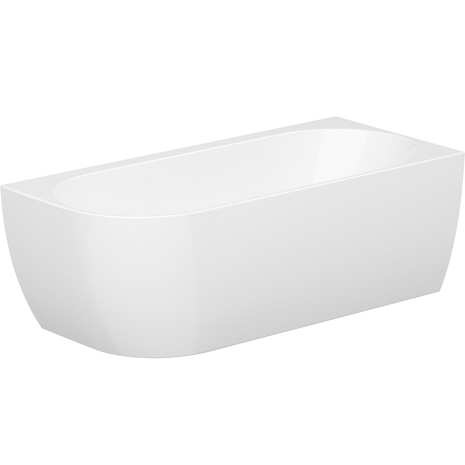 CERSANIT Voľne stojaca vaňa GARDA roh vpravo biela 165x75 S1016-003