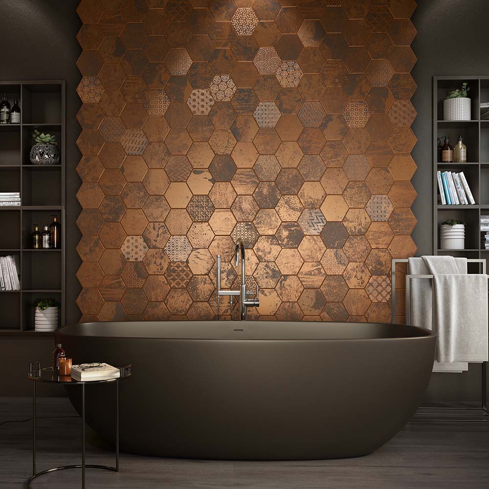 DLAŽBA EL MOLINO HIVE COBRE 45,5X90