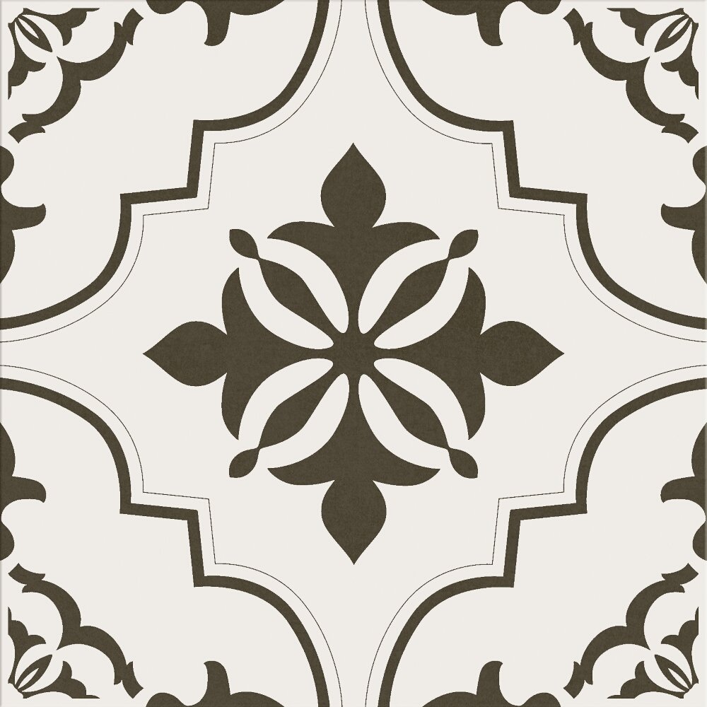 DLAŽBA LOVELY PATCHWORK ETERNITY WHITE-BLACK MAT 29,8X29,8 (II. AKOST)