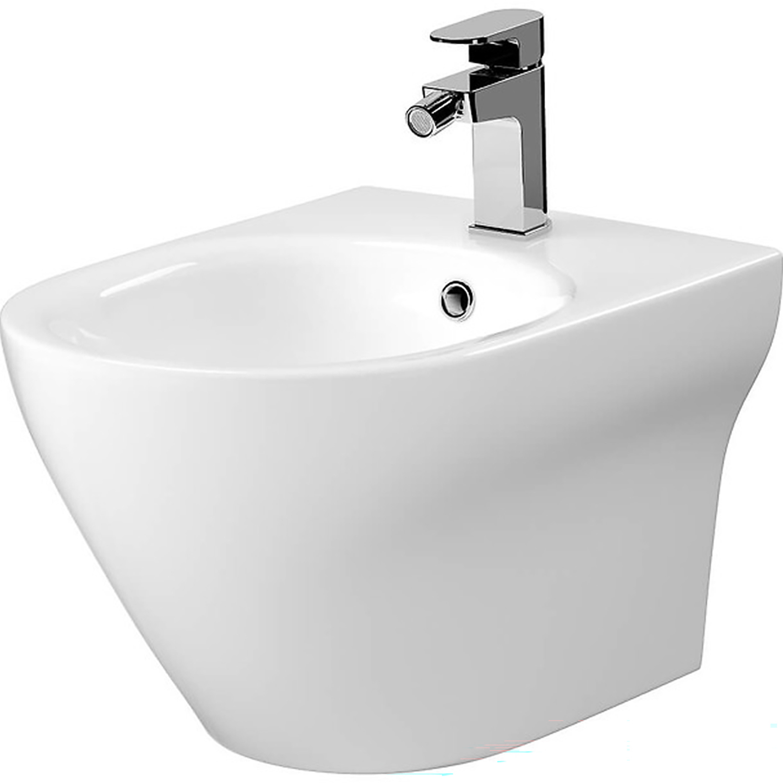 Závesný bidet CERSANIT LARGA OVAL CLEAN ON so skrytou montážou K120-006 Závesný bidet CERSANIT LARGA OVAL CLEAN ON so skrytou montážou K120-006