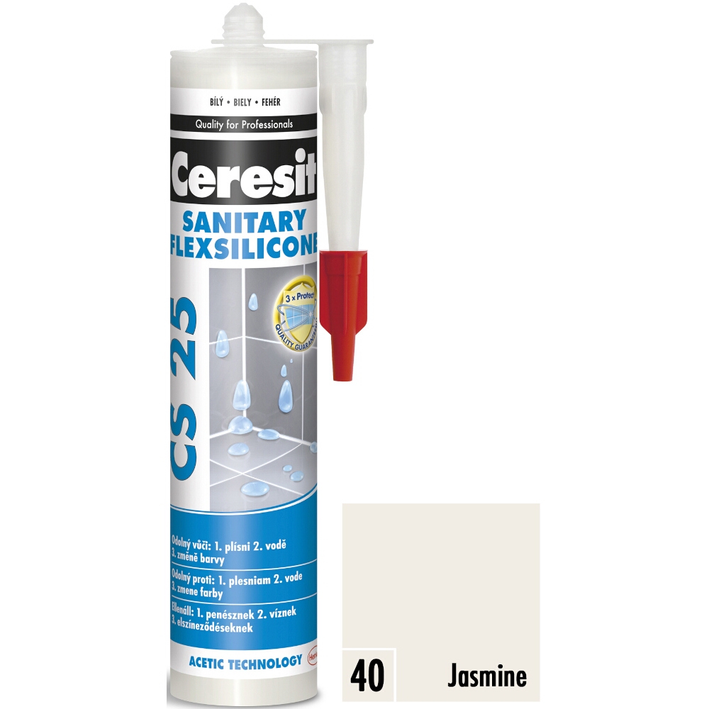 Sanitárny silikón Ceresit CS 25 jasmine, 280ml