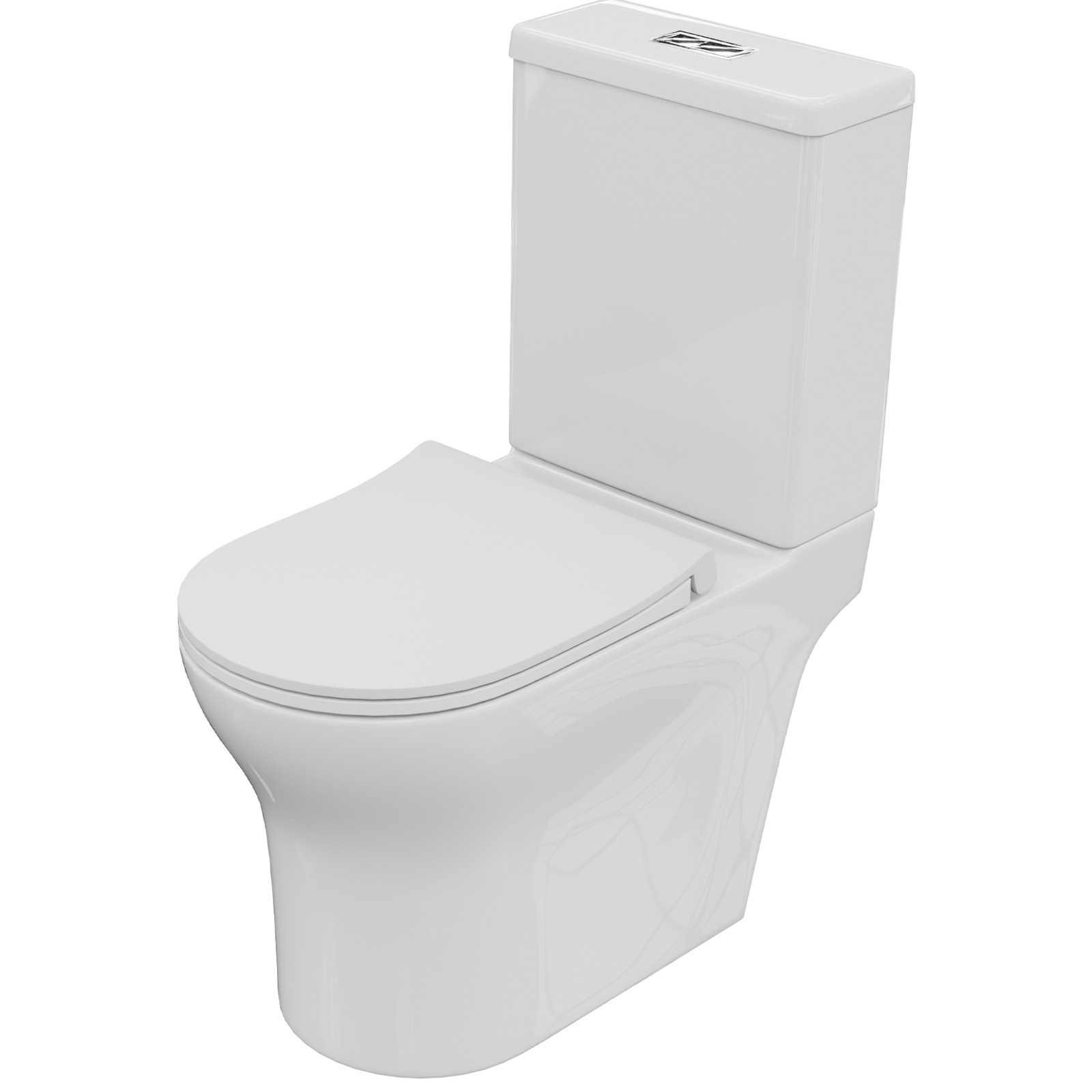 LAVITA Compact WC ECOLET 3.0 whirlpool s termosetovým sedadlom v bielej farbe