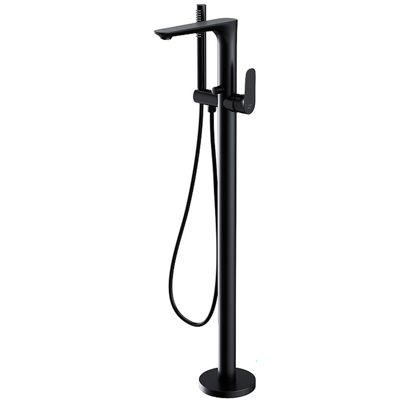 CERSANIT Voľne stojaca vaňová a sprchová batéria CREA čierna S951-308