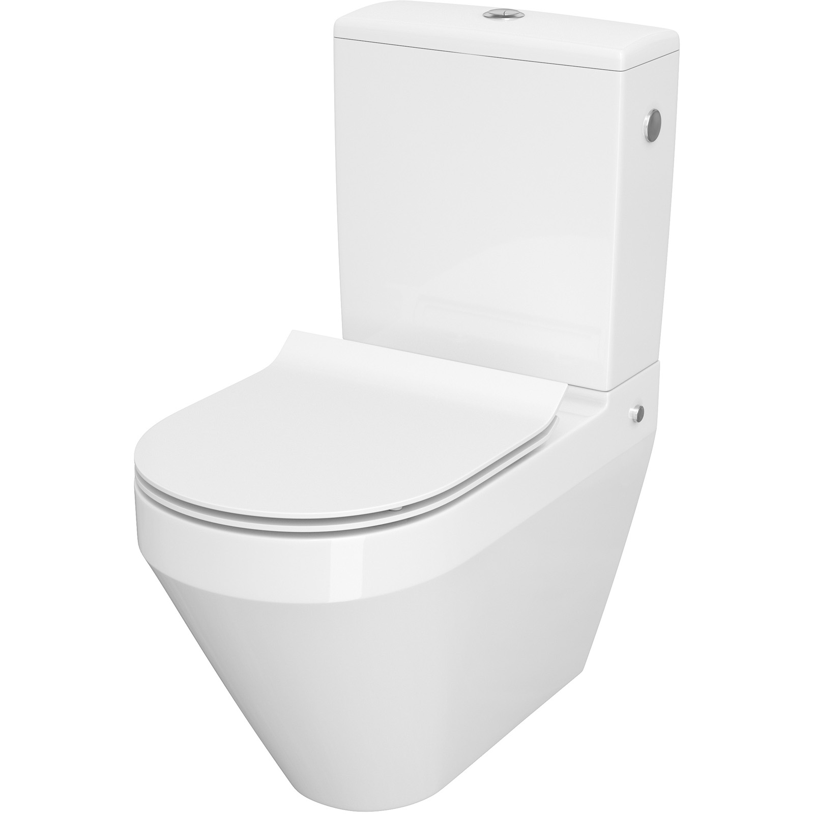 CERSANIT Kompaktné WC Crea NEW 010 3/5 oválne so sedadlom SLIM duroplast K114-013