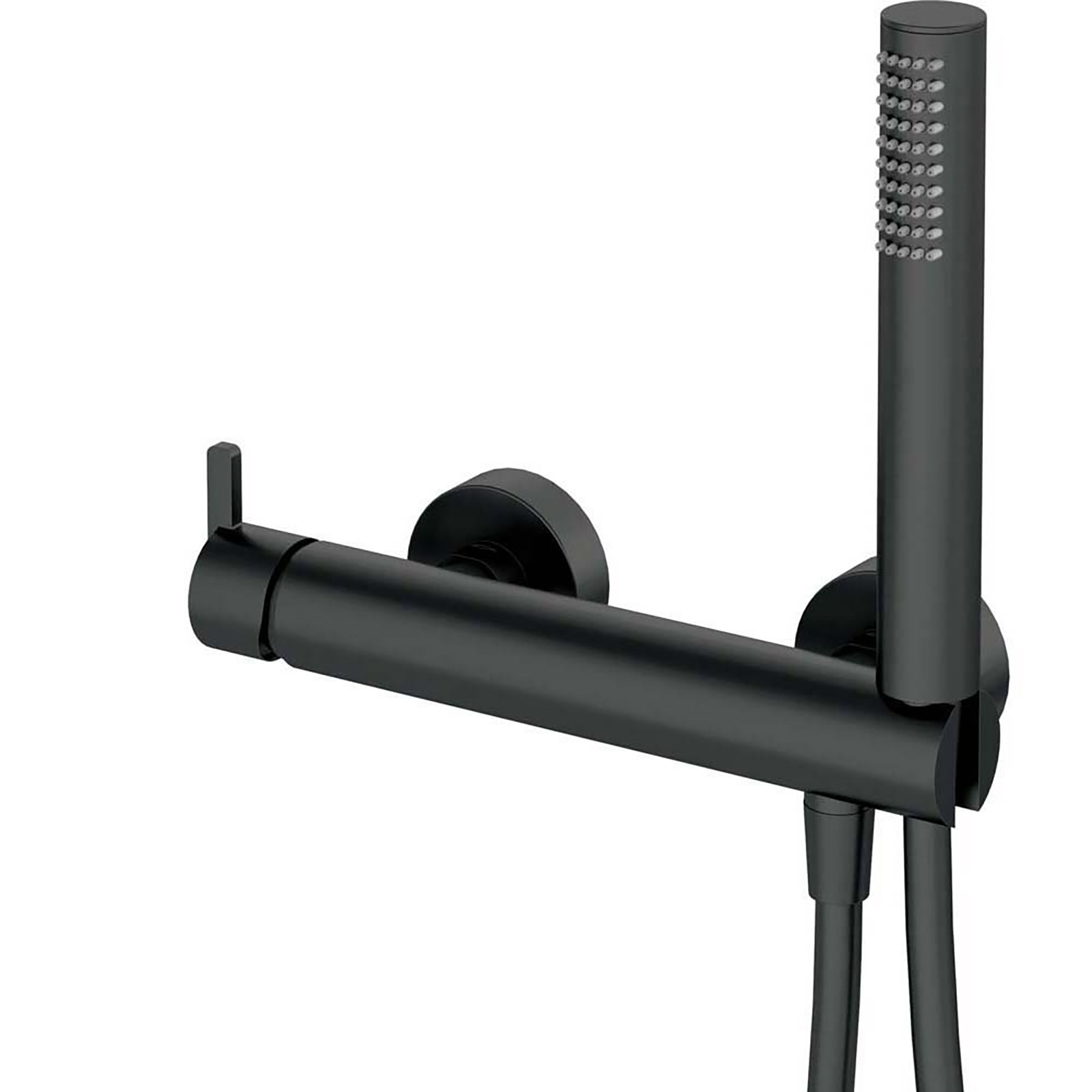 DEANTE SILIA nástenný sprchový kohútik so sprchovým setom čierny BQS_N41M