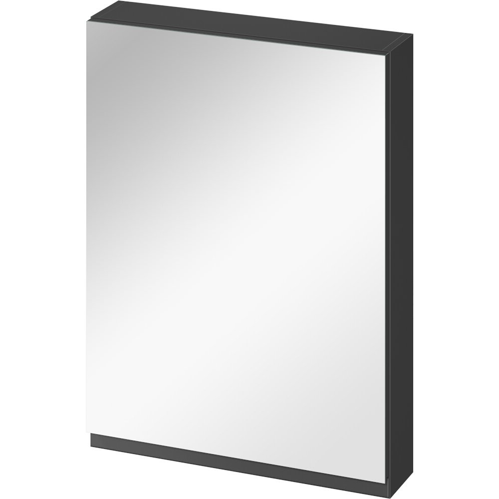 CERSANIT Závesná kúpeľňová skrinka so zrkadlom MODUO 60 antracitová pre samostatný mont S590-072-DSM CERSANIT Závesná kúpeľňová skrinka so zrkadlom MODUO 60 antracitová pre samostatný mont S590-072-DSM