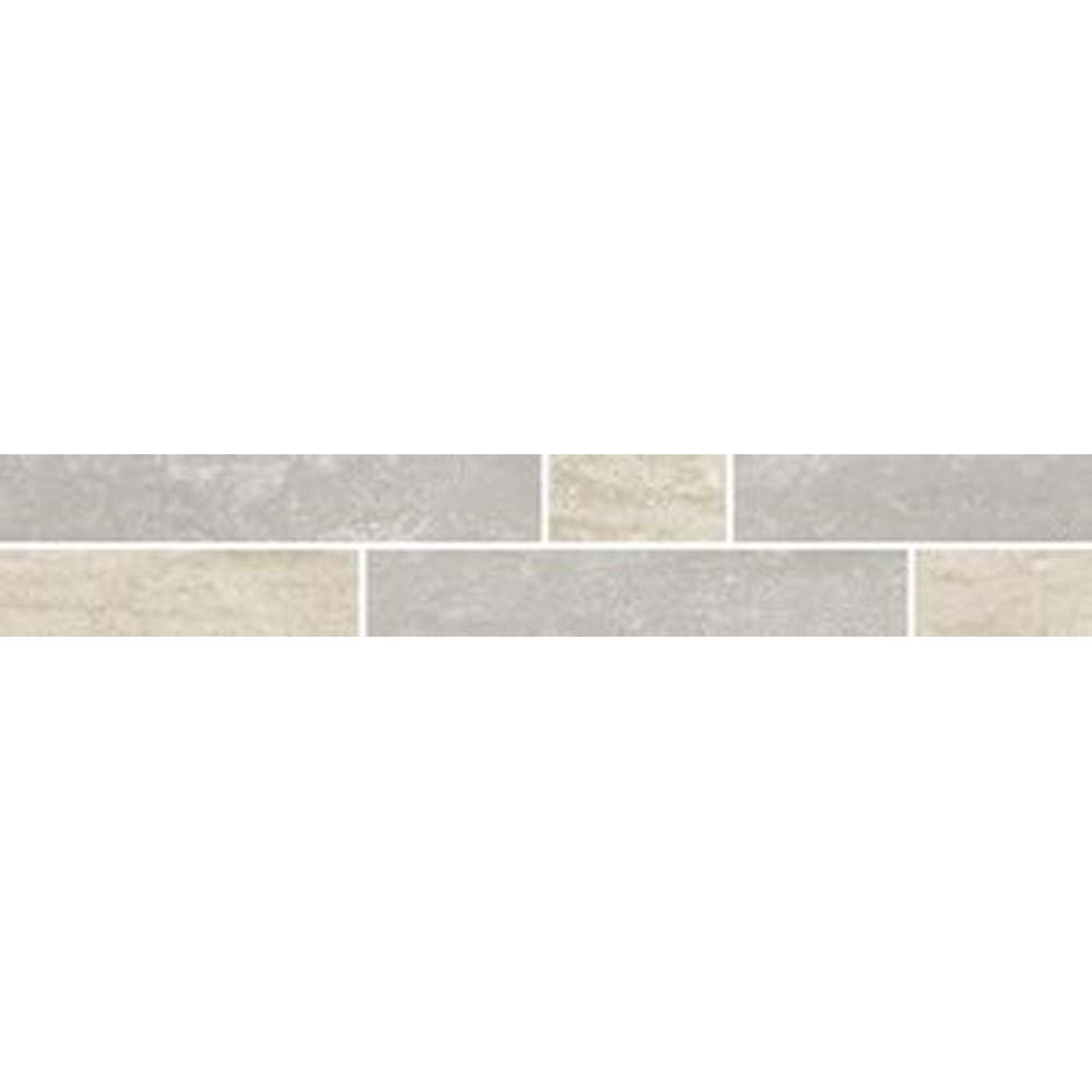 OBKLAD MOZAIKA SOFT TRAVERTIN IVORY/GREY MATT 5X30