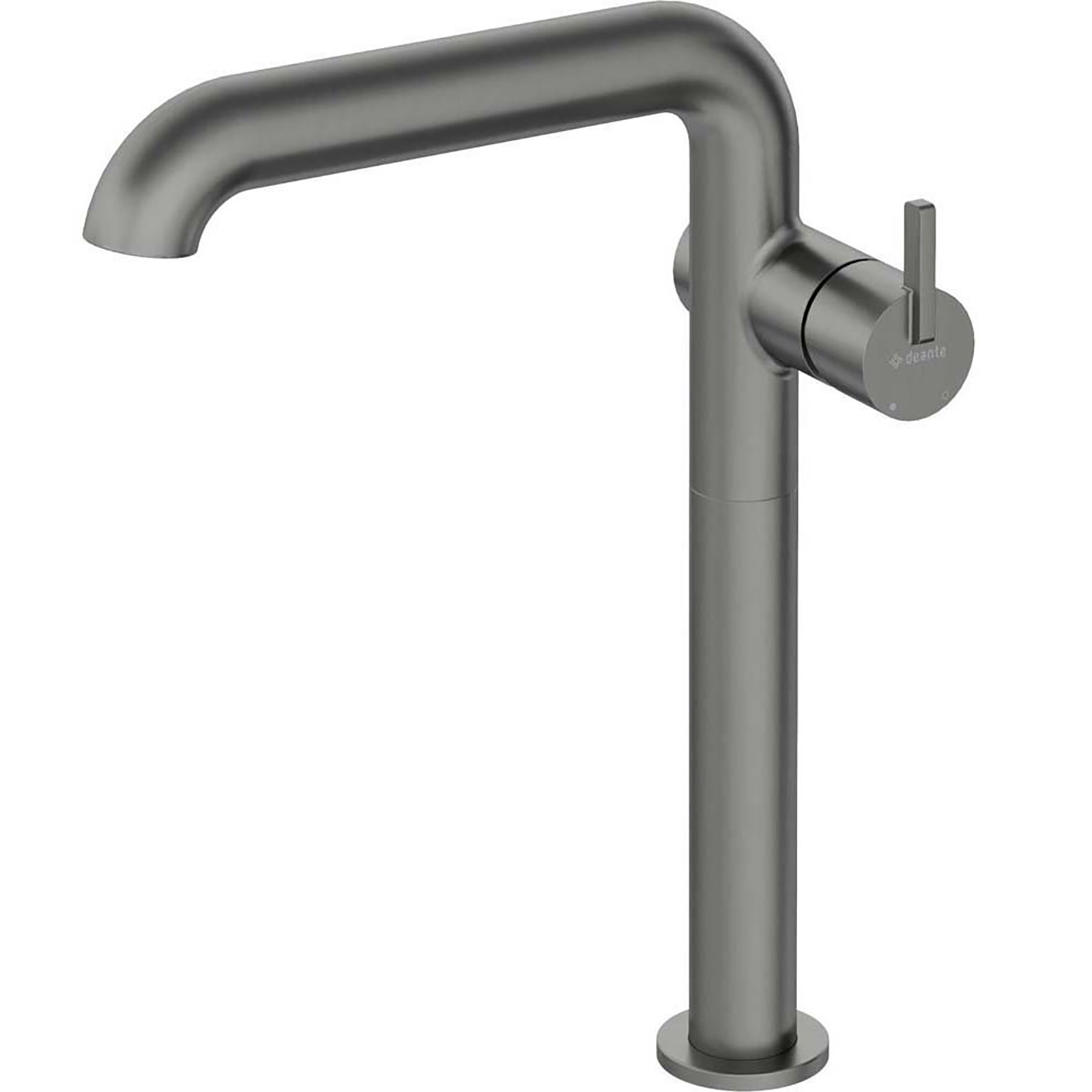 DEANTE SILIA podstavcový kohútik s umývadlom vysoko s obdĺžnikovým titánovým výtokom BQS_D24K