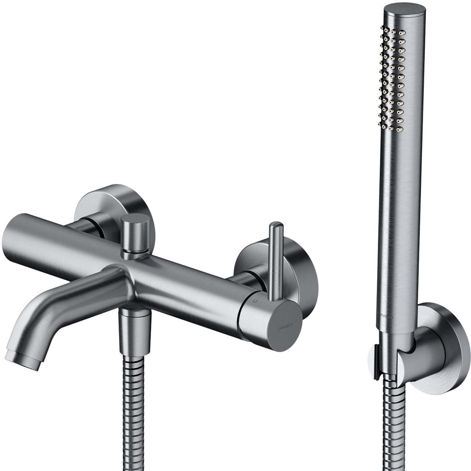 OMNIRES Y-kúpeľňový mixér so sprchovou súpravou z brúseného niklu Y1231NI