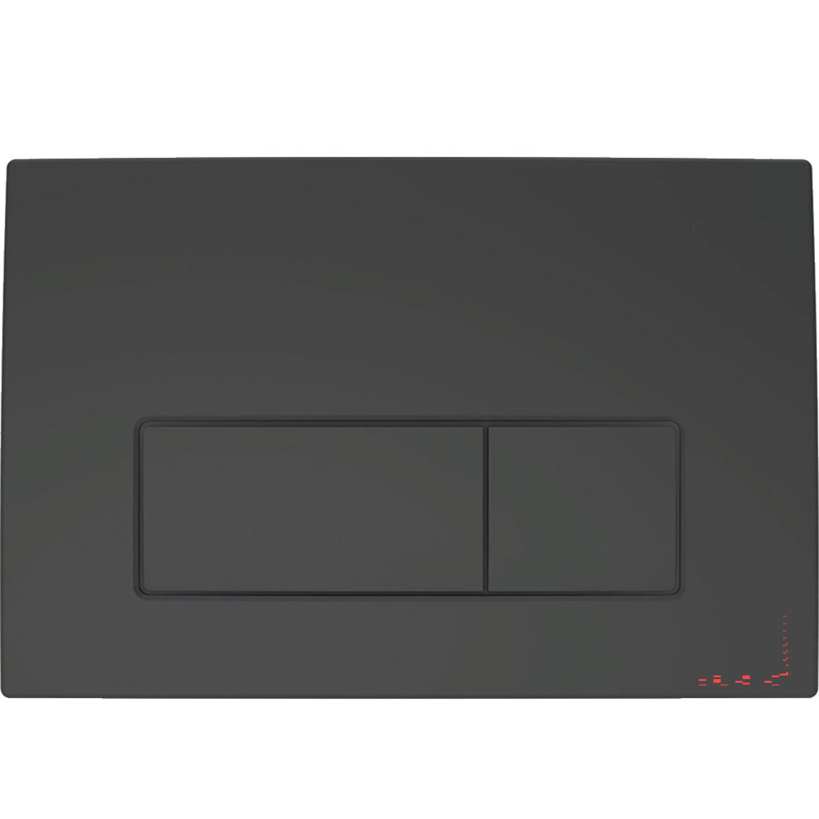 GEBERIT Ovládacie tlačidlo DELTA50 24,6 x 16,4 cm matná čierna 115119141 GEBERIT Ovládacie tlačidlo DELTA50 24,6 x 16,4 cm matná čierna 115119141