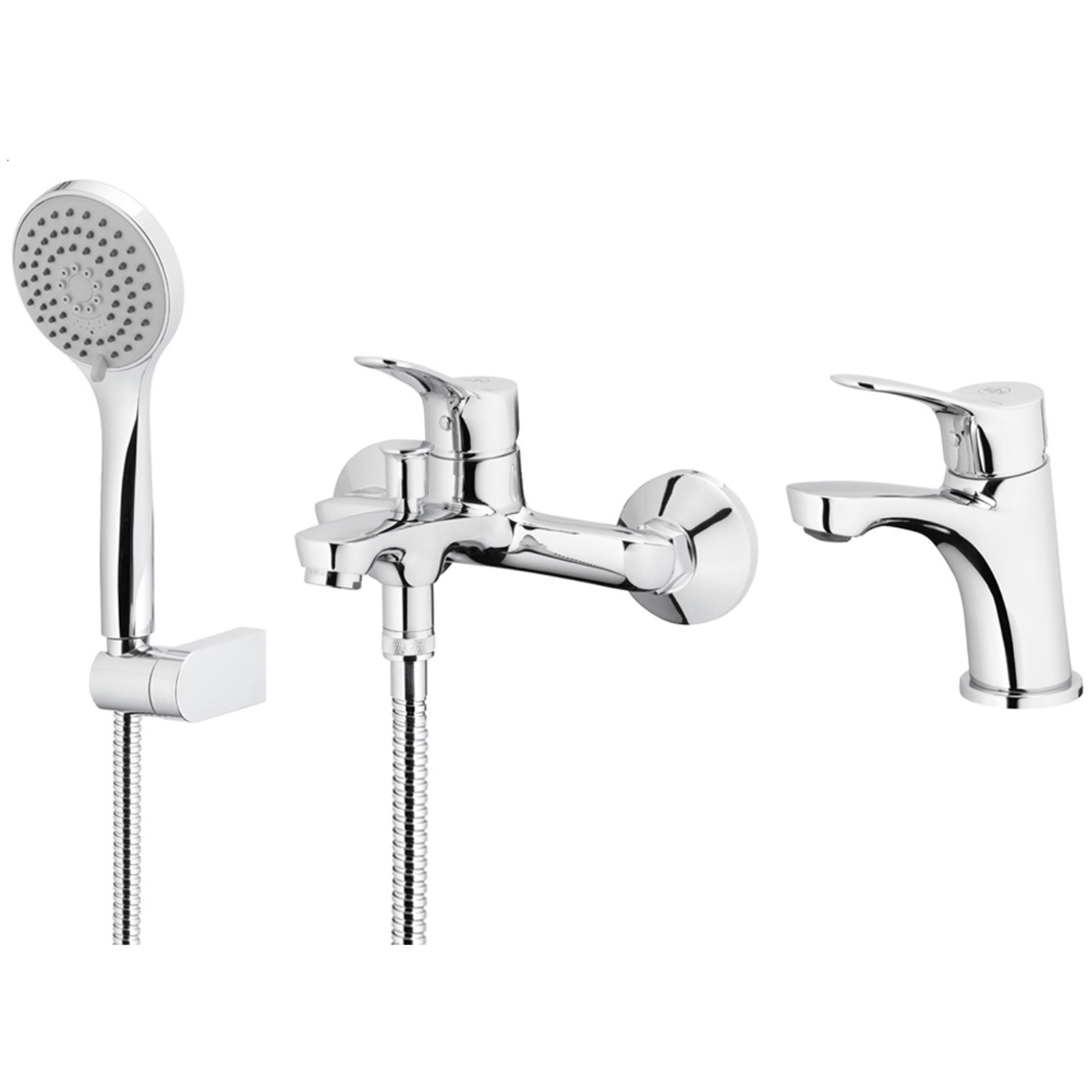 KFA Set MORRIS umývadlový kohútik + vaňový kohútik + spot sprchový chróm 5241-003-00