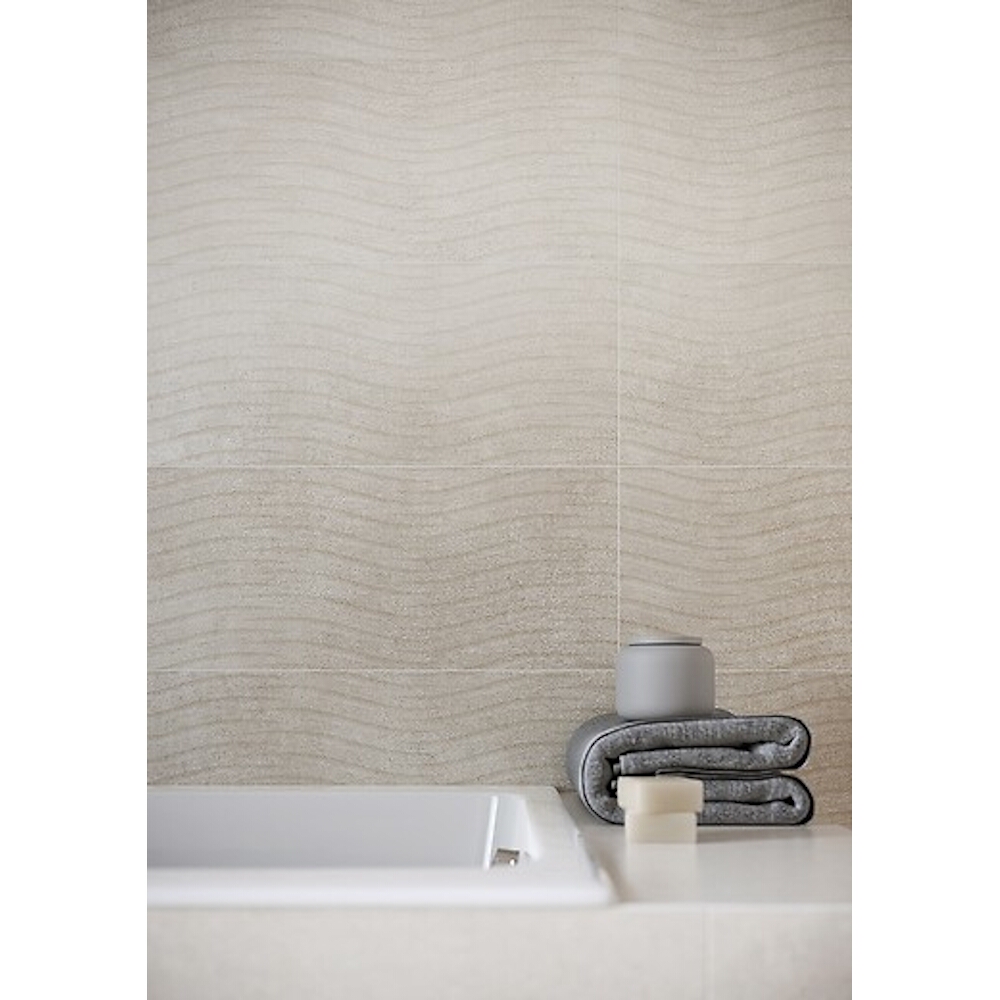 Obklad na stenu TORANA cream structure satin 24x74 gat. I
