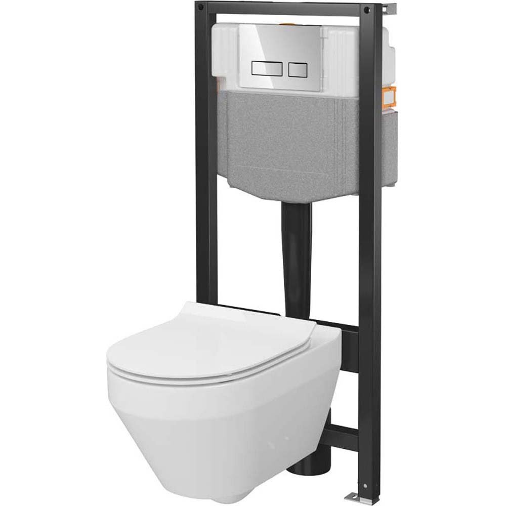 CERSANIT Mechanická podomietková súprava 50, CREA misa, doska, MOVI II gombík chróm S701-963