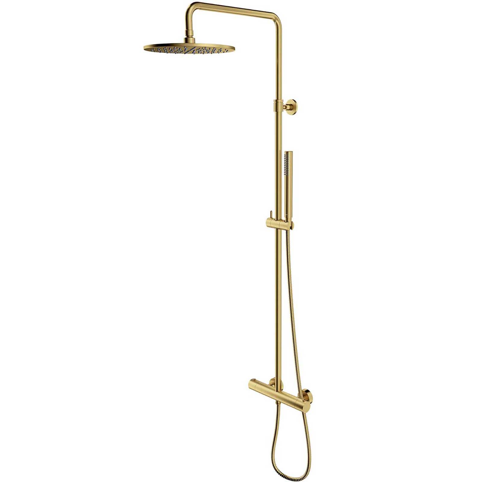 OMNIRES termostatický sprchový systém Y povrchovo montovaný mosadzný kartáčovaný Y1244SUBSB