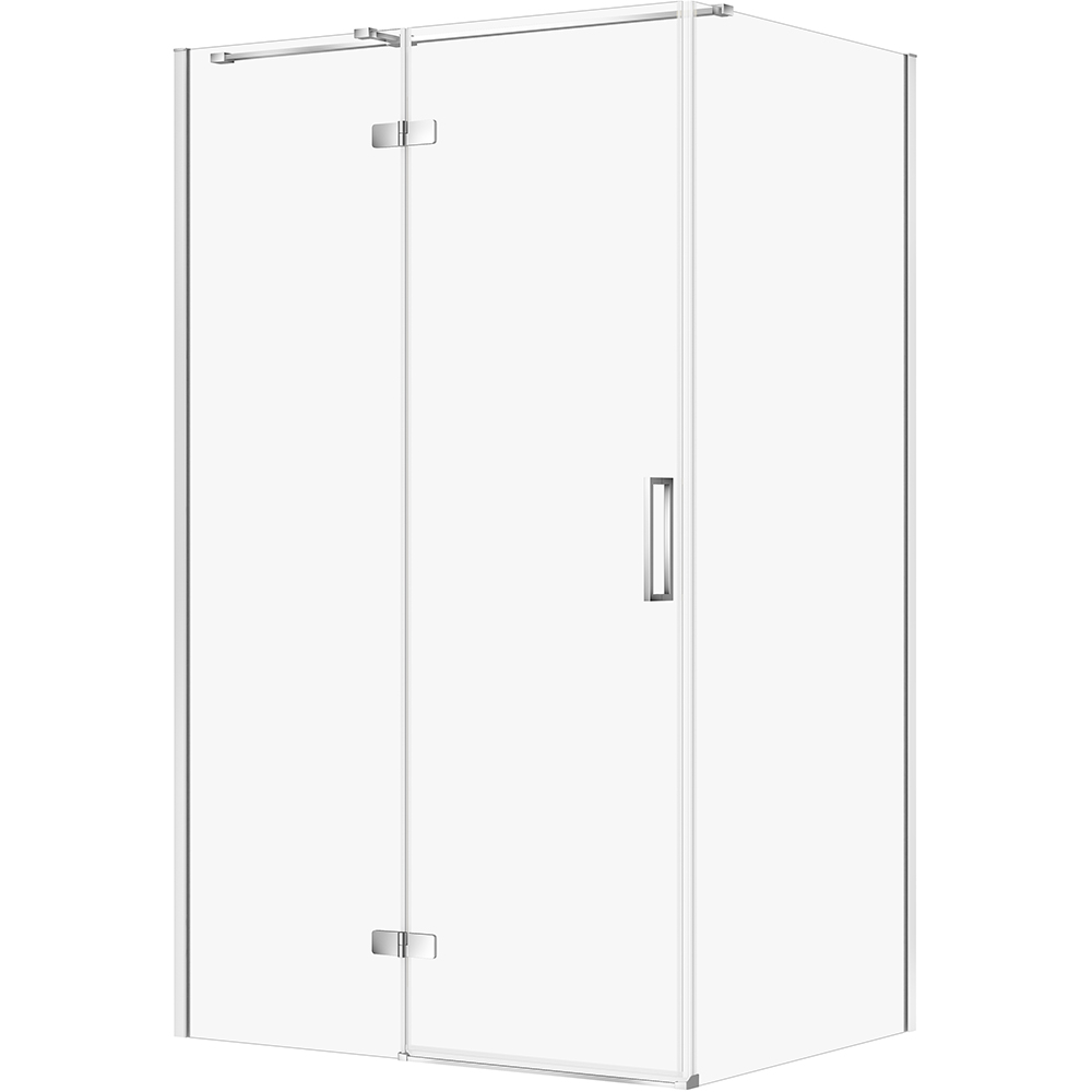 CERSANIT Obdĺžnikový sprchový kút JOTA 120x90 ľavý chróm, priehľadné sklo S160-026