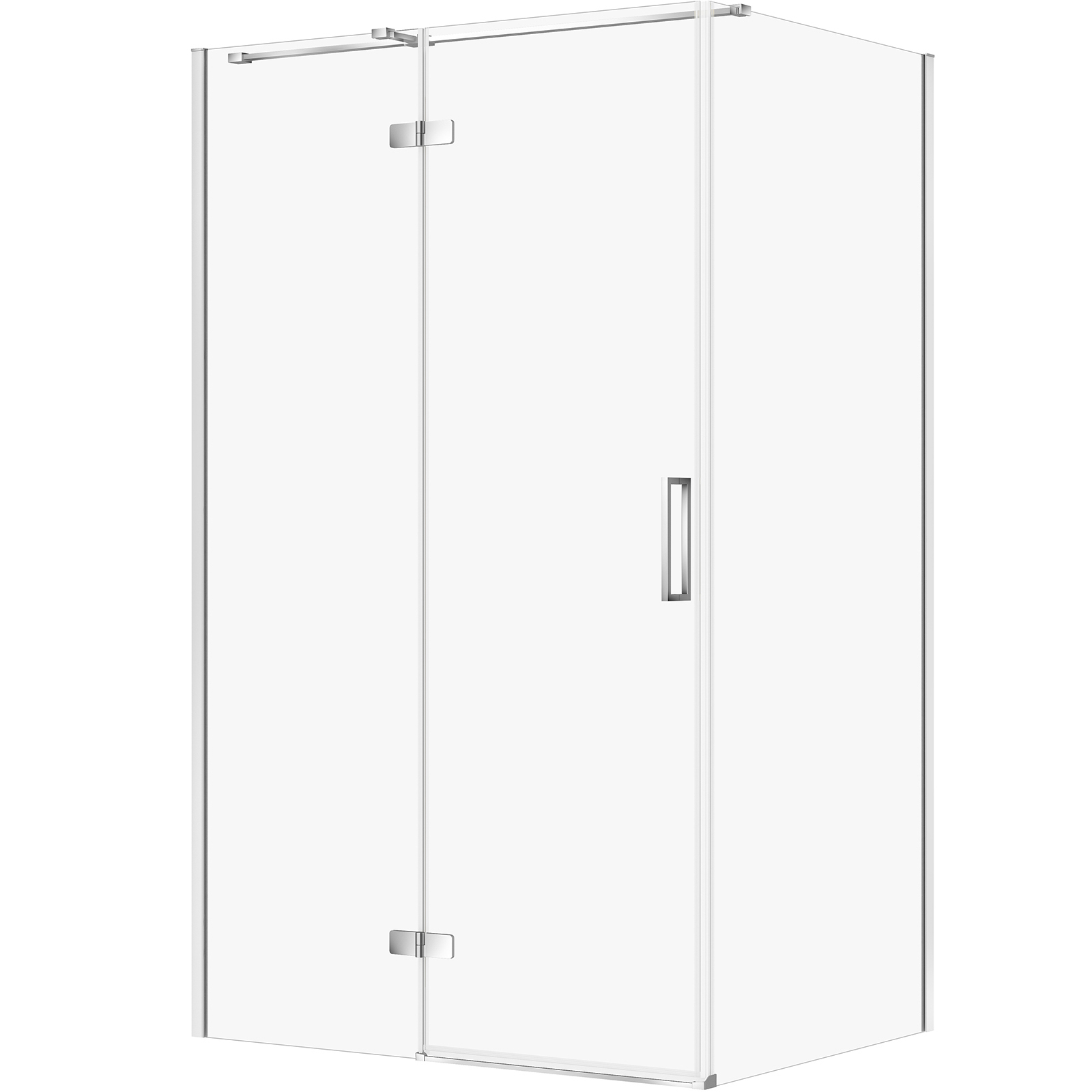 CERSANIT JOTA obdĺžnikový sprchový kút 100x80 pravý čierny, priehľadné sklo S160-033