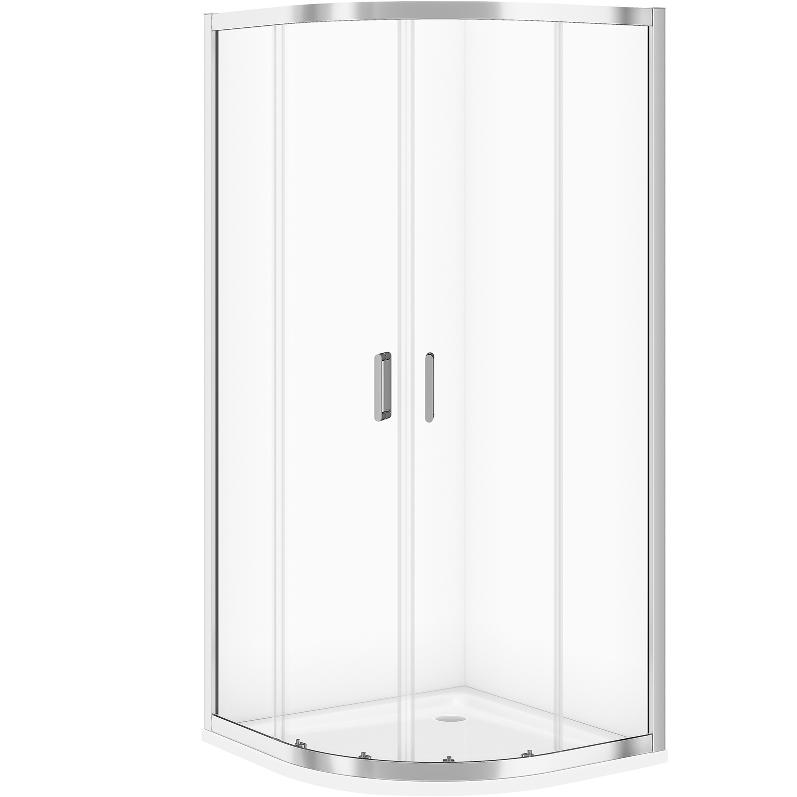 CERSANIT ARTECO 80 polkruhový sprchový kút so sprchovou vaničkou TAKO 80x4 S601-360