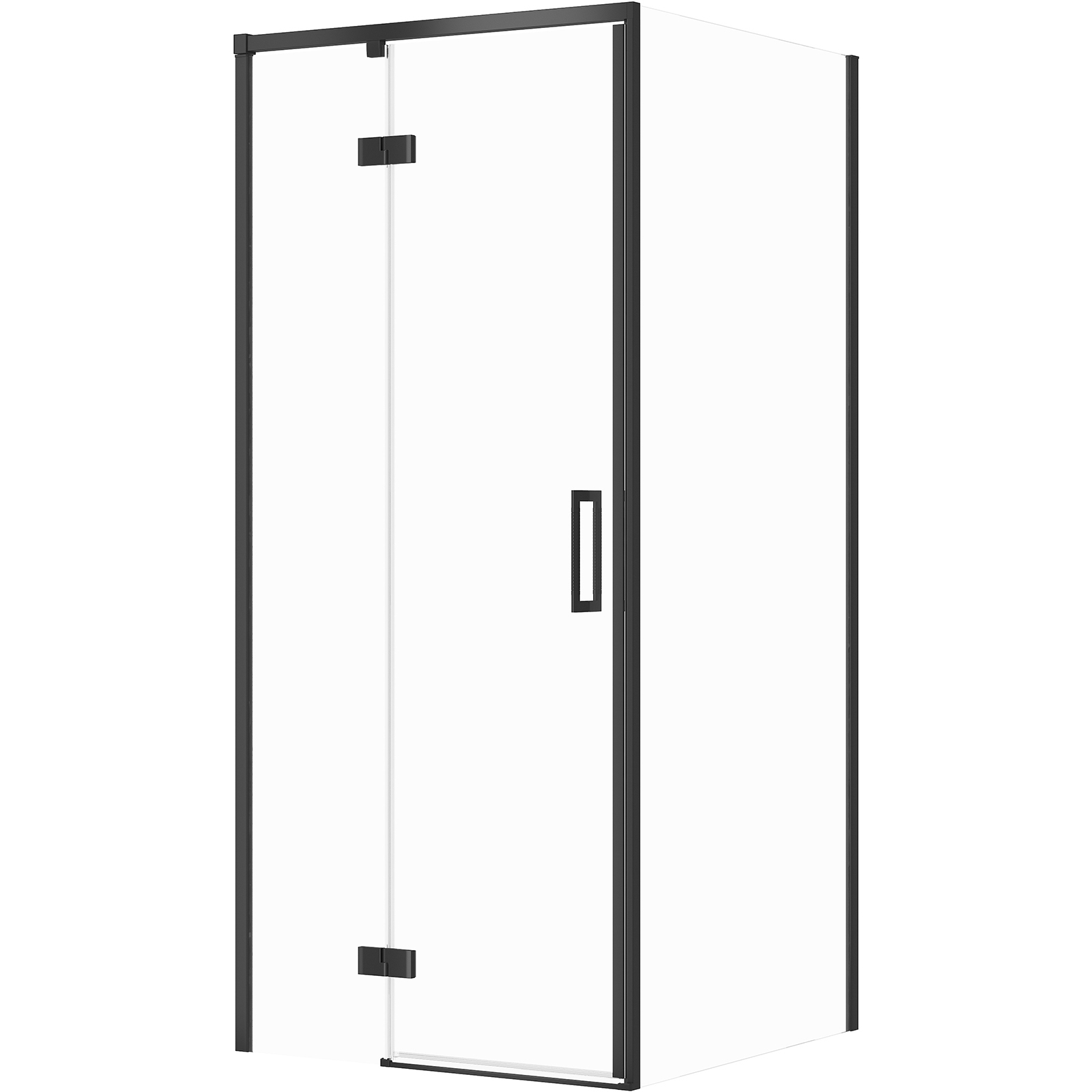 CERSANIT LARGA štvorcový sprchový kút ľavý 90x90x195 cm čierny S601-221