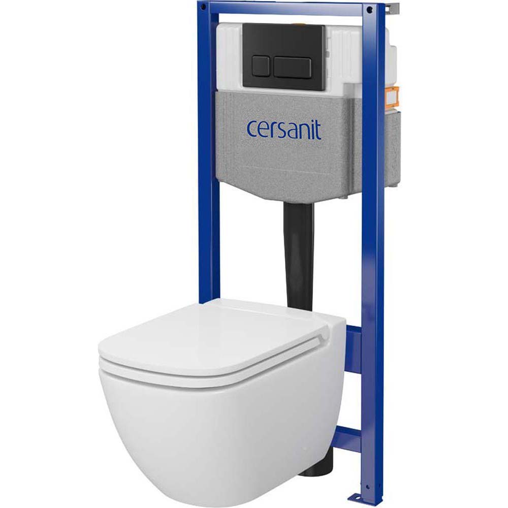 CERSANIT COBE SYSTEM 50 mechanická podomietová súprava, CASPIA misa, doska, tlačidlo S701-772