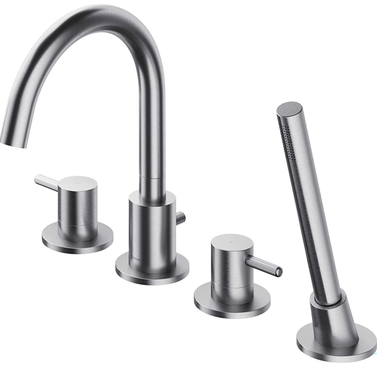 OMNIRES vodovodný kohútik Y 4-dierkový brúsený nikl Y1232NI