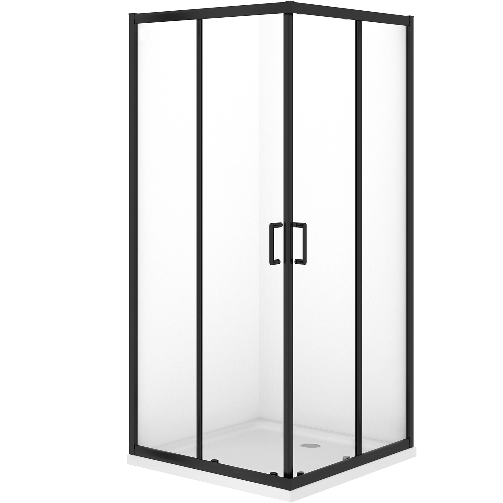 CERSANIT VERSO čierny profilový sprchový kút so sprchovou vaničkou TAKO 90X90 cm S601-253 CERSANIT VERSO čierny profilový sprchový kút so sprchovou vaničkou TAKO 90X90 cm S601-253