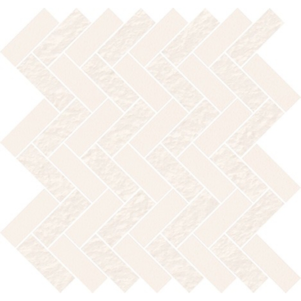 OBKLAD MOZAIKA WHITE MICRO PARQUET MIX 31,3X33,1