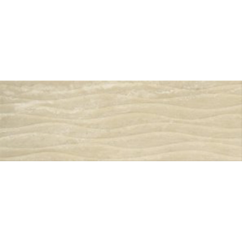Obklad na stenu SOFT TRAVERTIN beige structure glossy wave 20x60