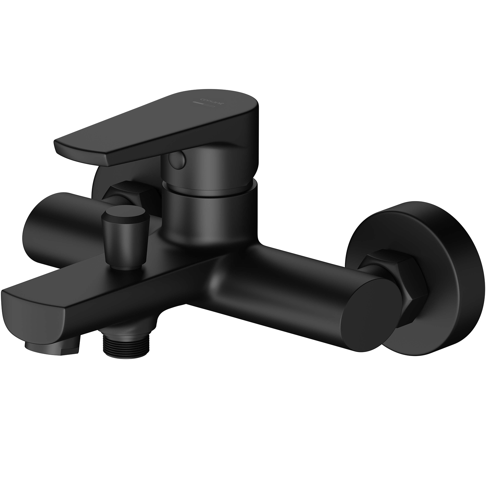 CERSANIT Nástenná vaňová a sprchová batéria MODUO čierna S951-559