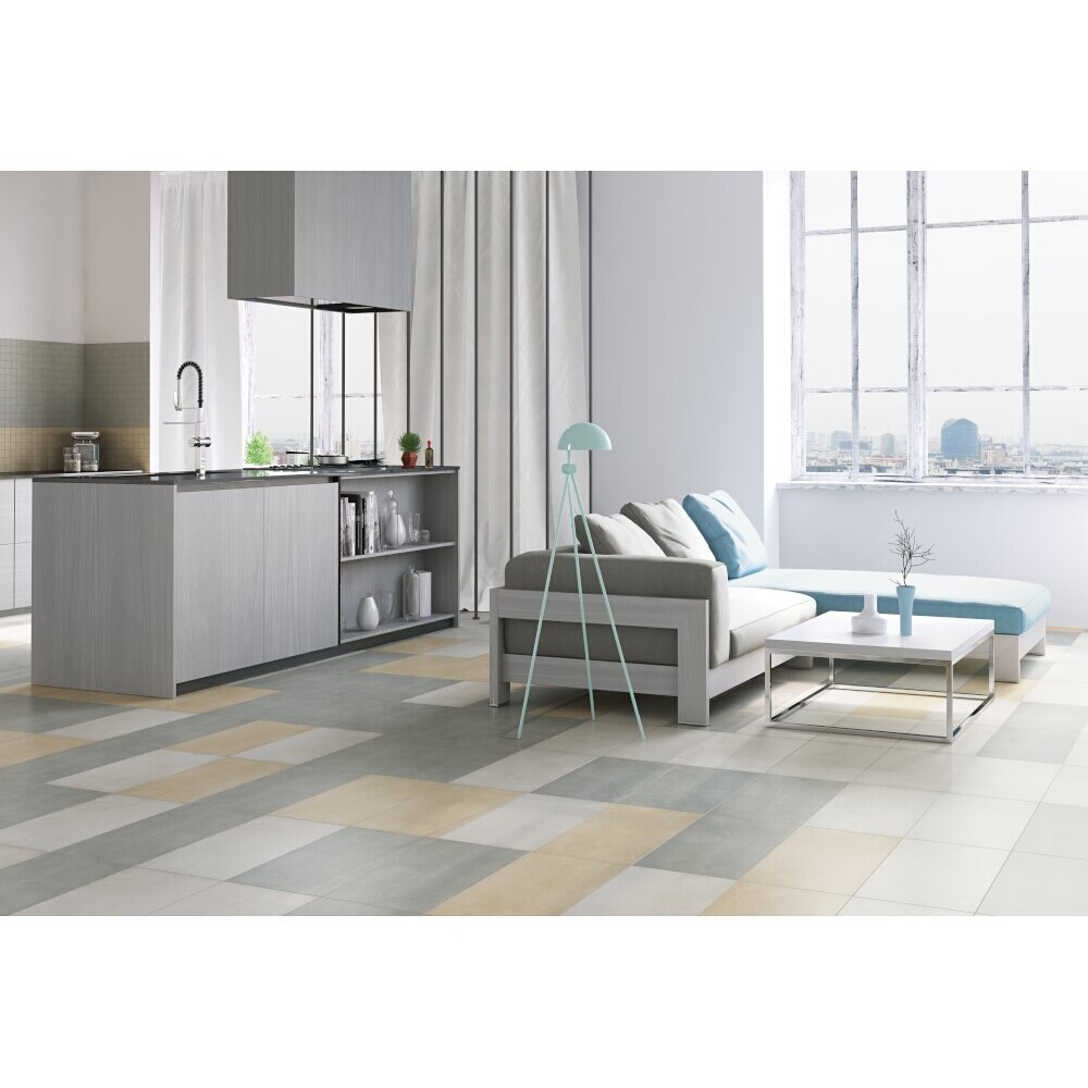 Glazovaný gres CONCRETE FLOWER light grey mat 29,7x59,8