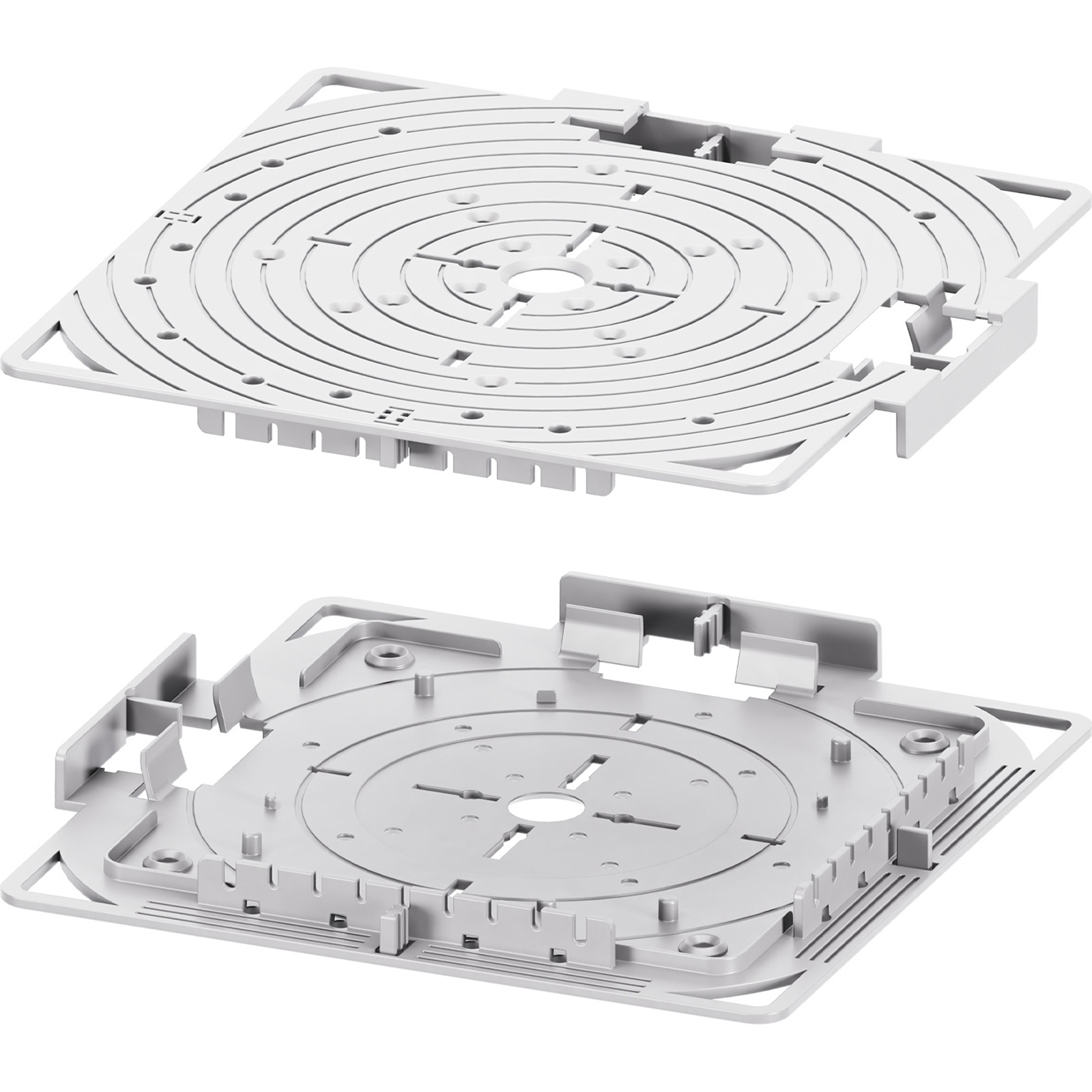 Montážna sada pre terasové mriežky na SPIRAL, STANDARD, MAX držiakoch - sivá