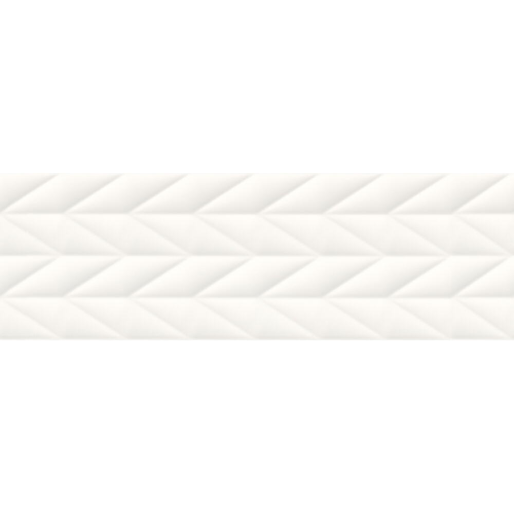 OBKLAD FRENCH BRAID WHITE STRUCTURE MAT RECT 29X89 #239 (II. AKOST)