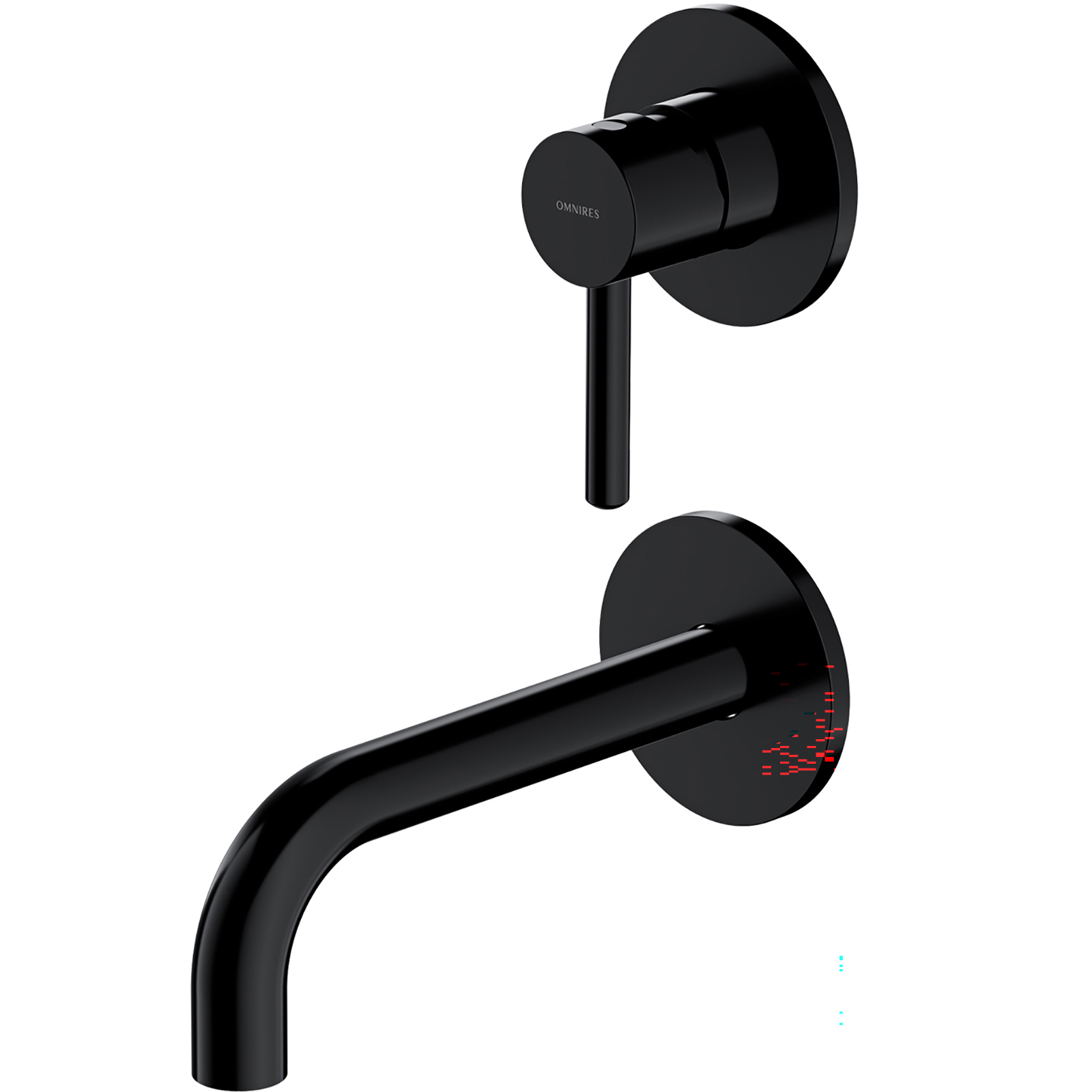 OMNIRES umývadlový kohútik Y skrytý čierny polomatný Y1215NBL