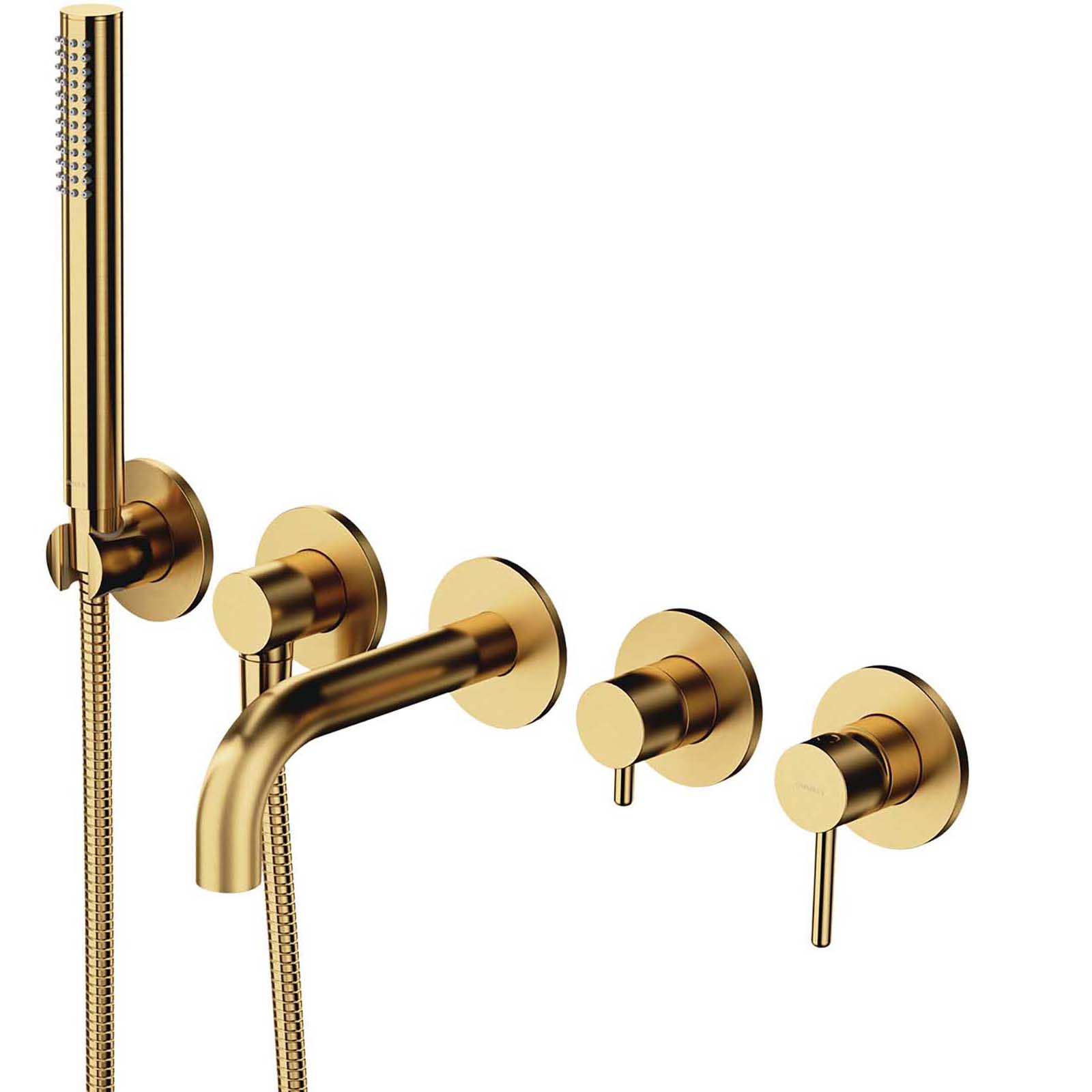 OMNIRES Y 5-otvorový zapustený kohútik do vane s krátkym výtokom Y1237-1SBSB