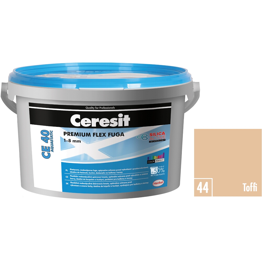 Flexibilná škárovacia hmota Ceresit CE 40 Aquastatic toffi, 2 kg