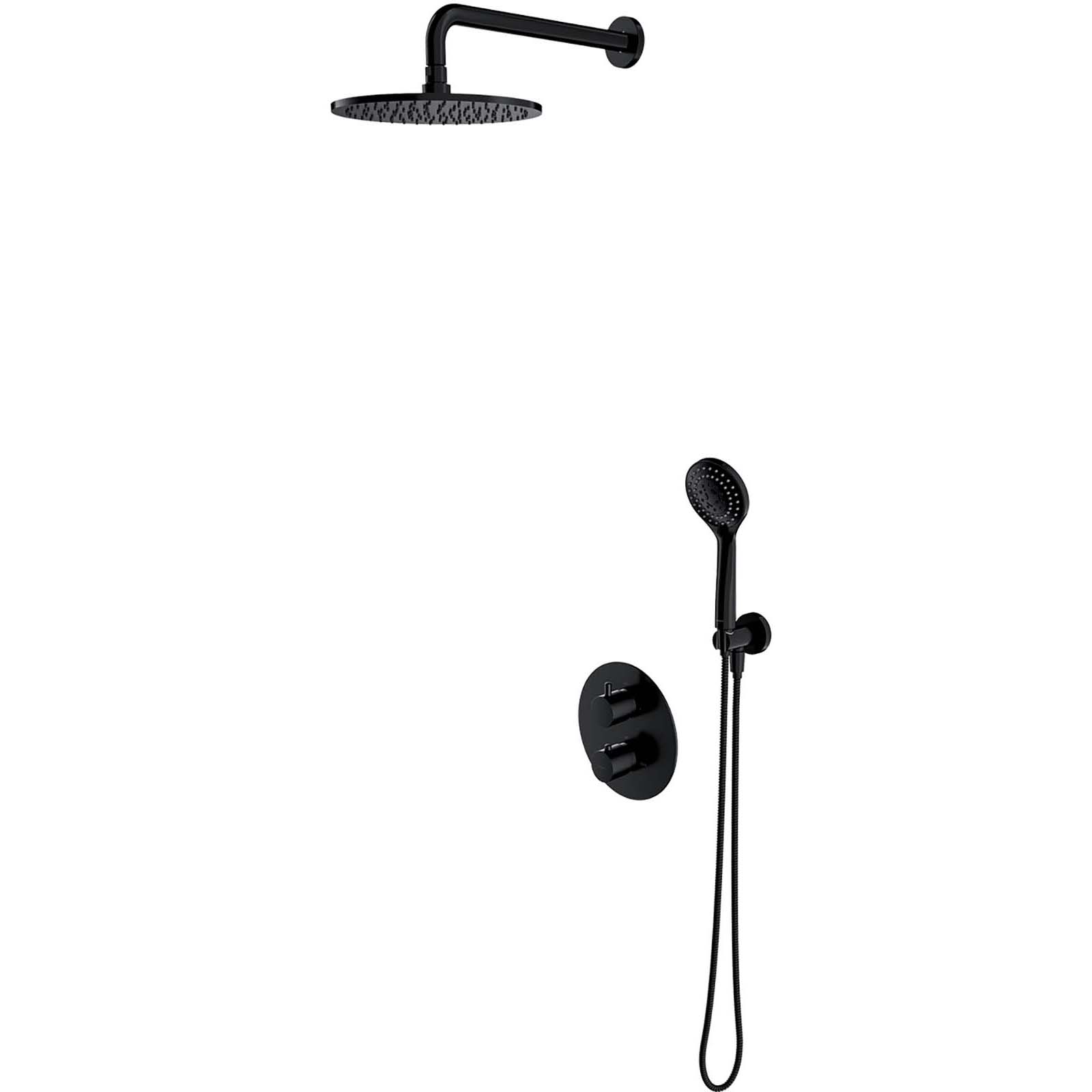 OMNIRES termostatický sprchový systém Y zapustený čierny polomatný SYSYT05BL