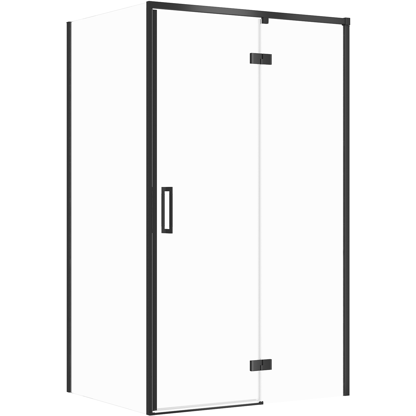 CERSANIT LARGA obdĺžnikový sprchový kút pravý 120x90x195 cm čierny S601-317