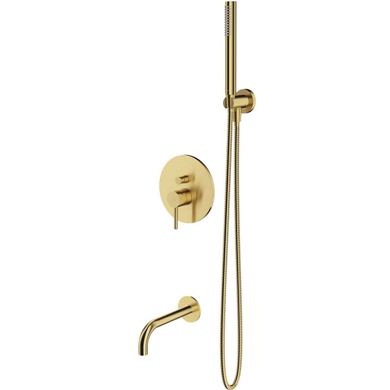 OMNIRES Bathtub System Y zapustené mosadzné brúsené SYSYW01BSB