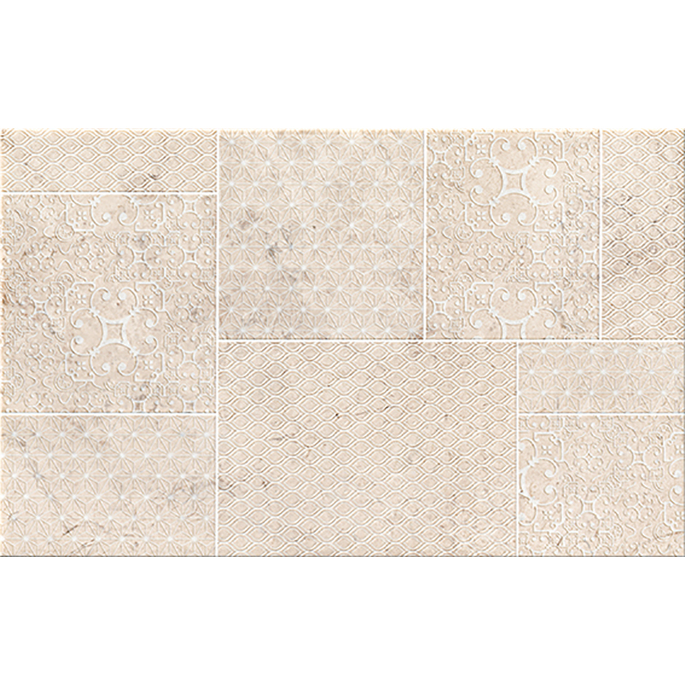 OBKLAD COMMO WHITE/GREYANGLE DECOR 25X40