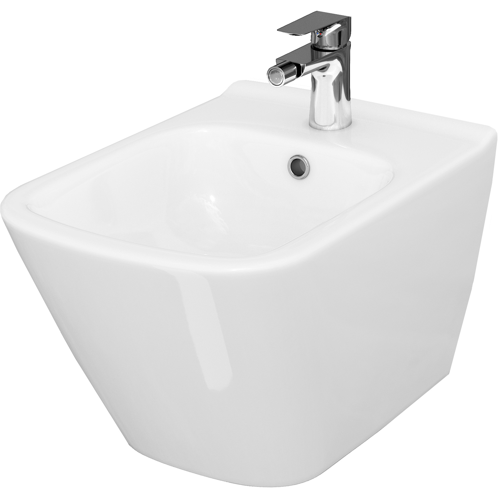 Závesný bidet CERSANIT CITY SQUARE so skrytou montážou K35-045 Závesný bidet CERSANIT CITY SQUARE so skrytou montážou K35-045