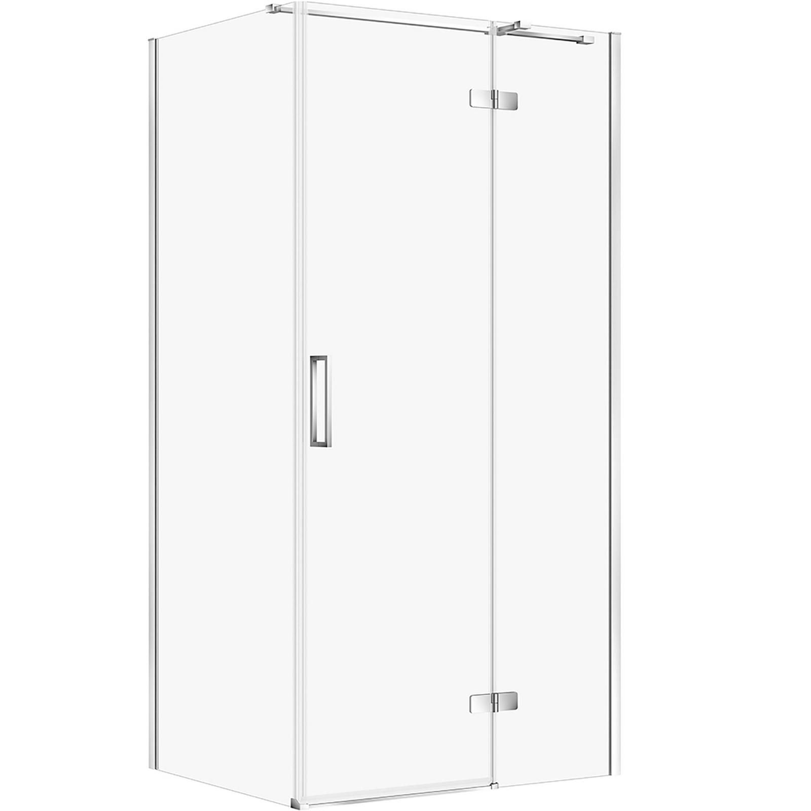 CERSANIT Obdĺžnikový sprchový kút JOTA 100x80 pravý chróm, priehľadné sklo S160-031 CERSANIT Obdĺžnikový sprchový kút JOTA 100x80 pravý chróm, priehľadné sklo S160-031