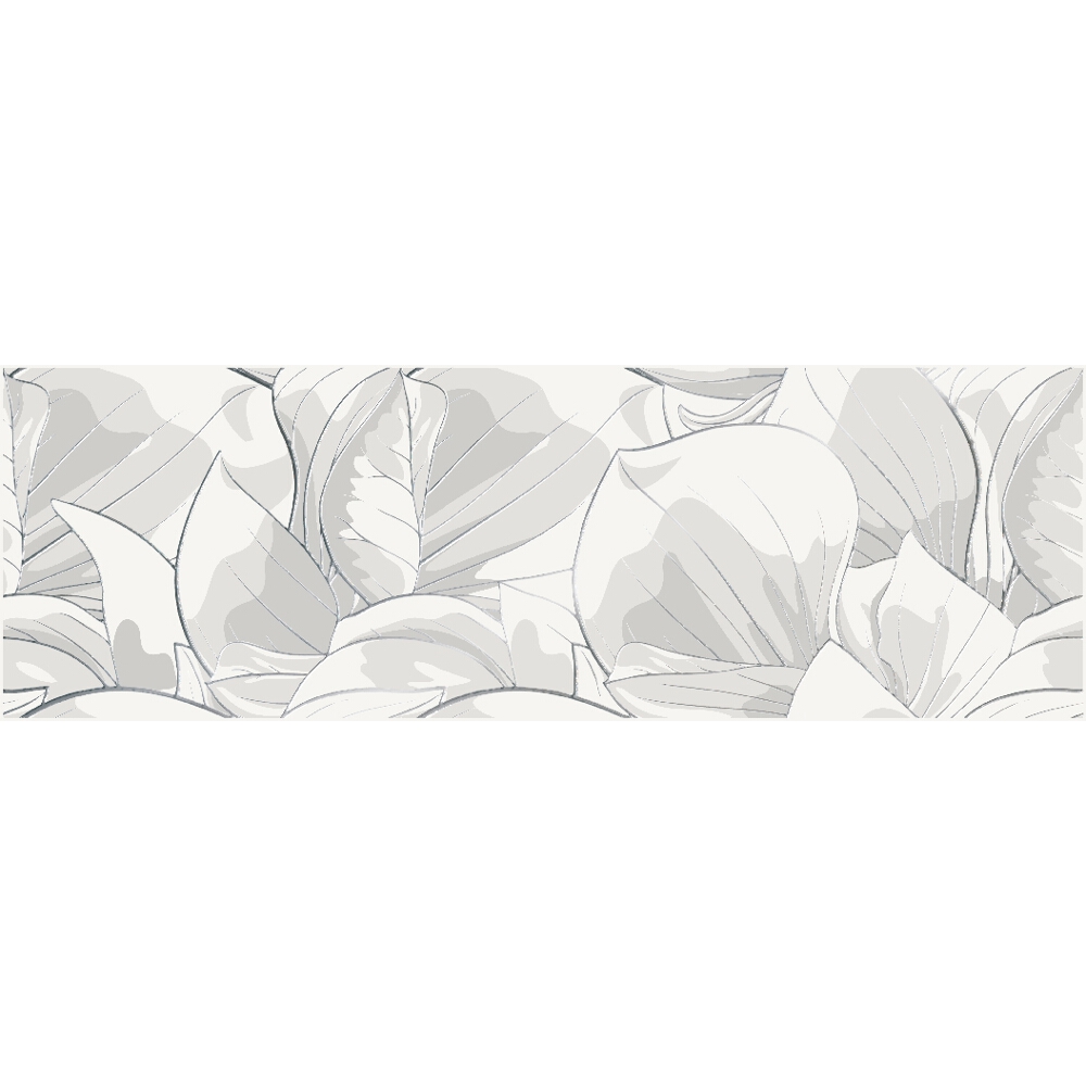 OBKLAD FLOWER CEMENTO WHITE INSERTO 24X74